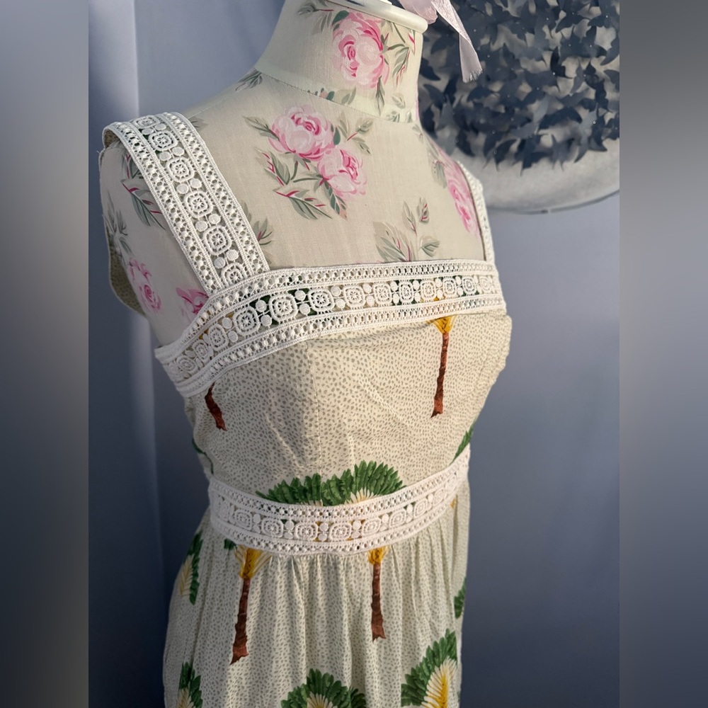 Calypso St. Barth Palm Print Maxi Dress - Picture 4 of 8